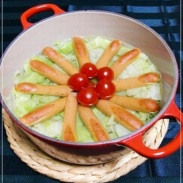 ★キャベツとミニトマトのチョリソー鍋★
