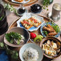 厚揚げお好み焼き風グリル＆アサリと豆腐のピリ辛蒸し「和食ごはん」