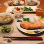 『鮭カマ』とストウブで『小さいおかず』の献立。