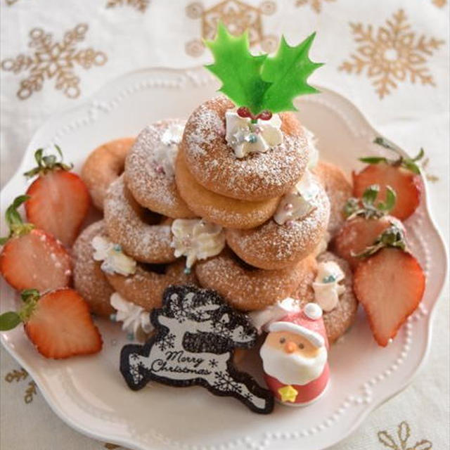 子供と作ろう 市販のミニドーナツで簡単 クリスマスツリードーナツケーキ By 四万十みやちゃんさん レシピブログ 料理ブログのレシピ満載