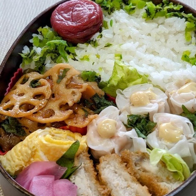 夫のお弁当１４～梅干しおいしそ