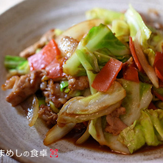 豚肉とキャベツのオイスター炒め