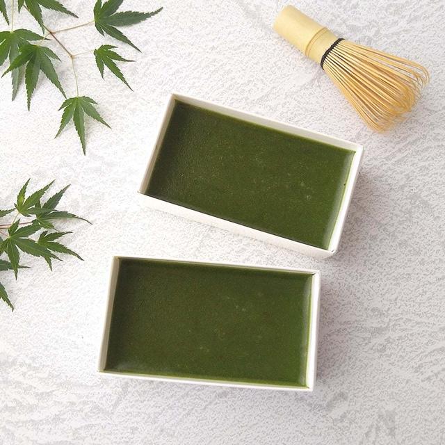 アガーで抹茶の水ようかん