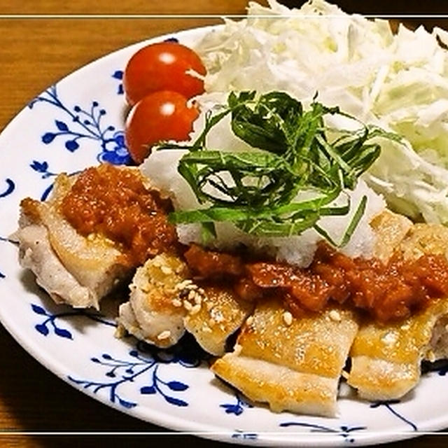 生とうもろこし＆チキンステーキ