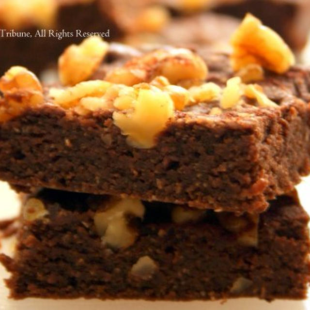 Cinnamon Whole Wheat Brownies全粒粉で作るブラウニーシナモン風味