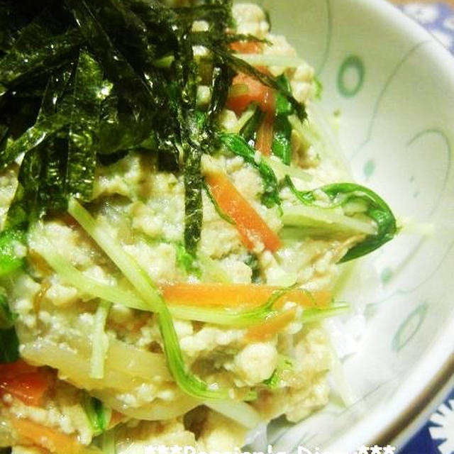 しょうゆ麹de豆腐のそぼろ丼♪