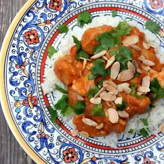 Chicken and Cauliflower Almond Curry  チキンとカリフラワーのアーモンドカレー