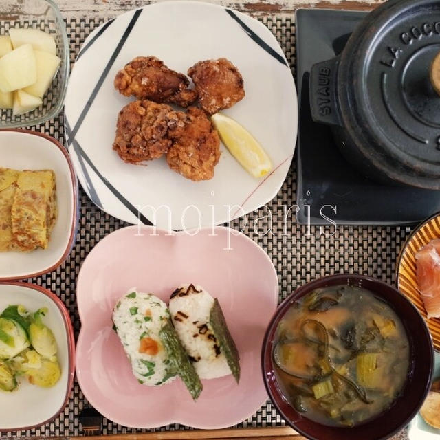 パリっ子に人気急上昇中のおにぎり定食