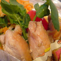 照り焼き風蒸しチキン。（意外な下味で♪）