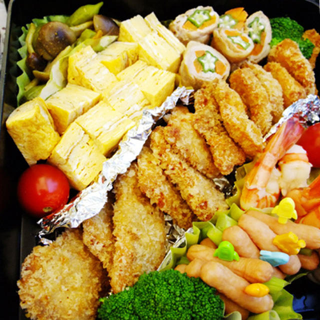 運動会のお弁当　男前な応援団