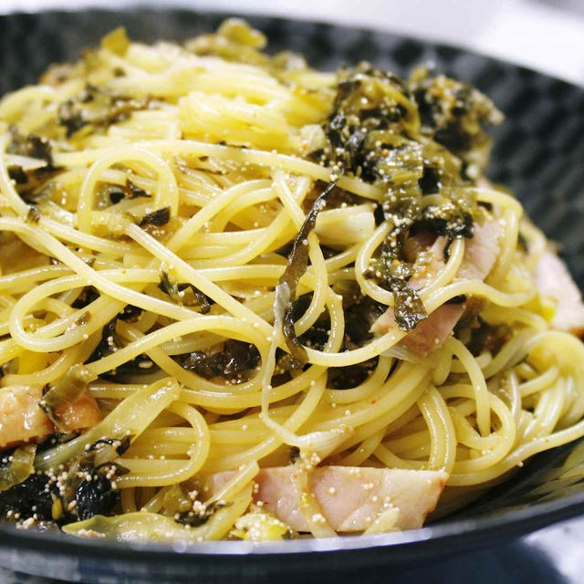 ★高菜と明太子の和風柚子こしょうパスタ★
