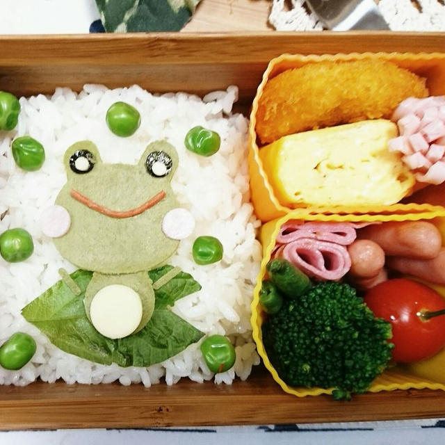 梅雨弁カエルさん弁当