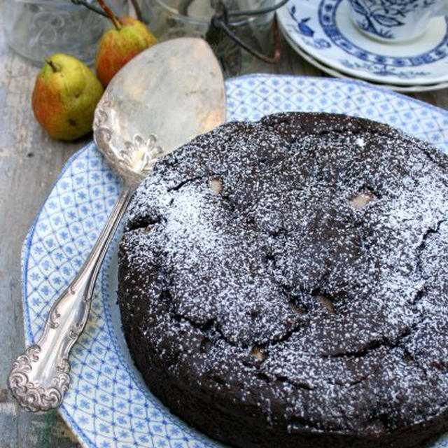 Pear Chocolate Cake – Vegan洋梨入りチョコレートケーキ
