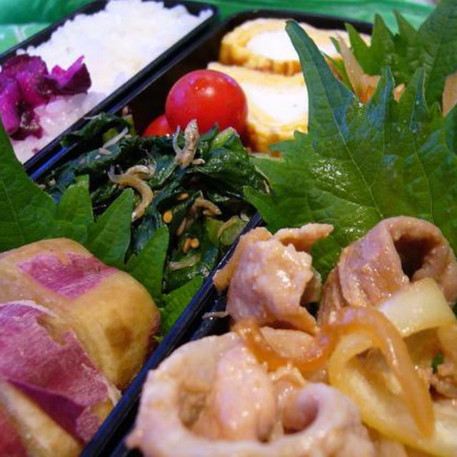 豚の生姜焼き弁当～☆