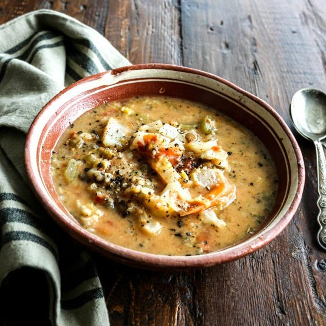 Italian Veggie Soupトマトミルクベジスープ