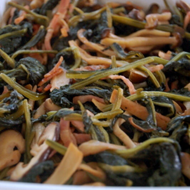 ほうれん草のヴィネガー炒め