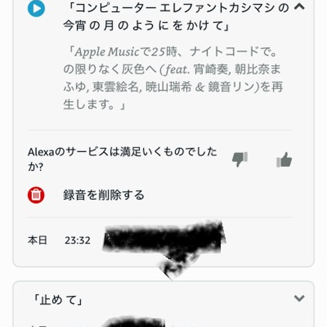 アレクサがおかしい