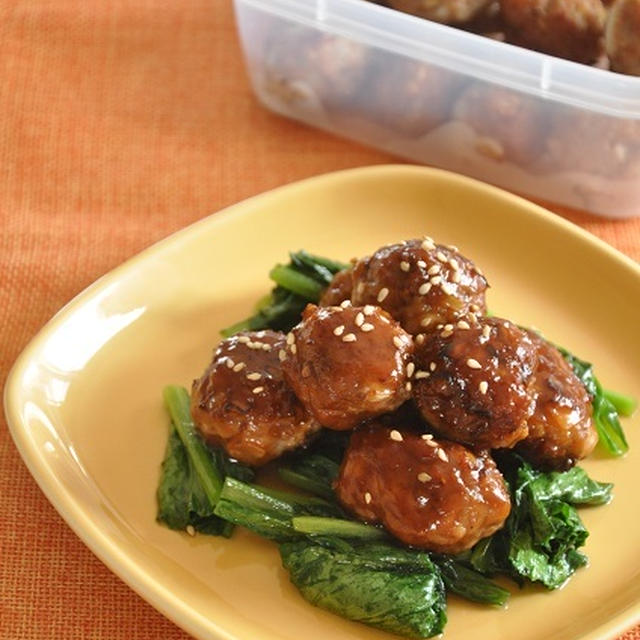 晩ごはんにもお弁当おかずにもオススメ節約おかず【冷めてもおいしい肉だんご】