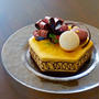キャラメルムースのバースデーケーキ