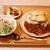 とろけるチーズ♡チキンカツカレー定食【１０００人になったー】