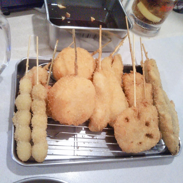 旅行帰りも家族で串カツ田中の食べ放題へ