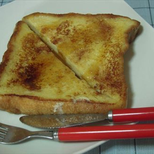 フレンチトーストとミニひまわり