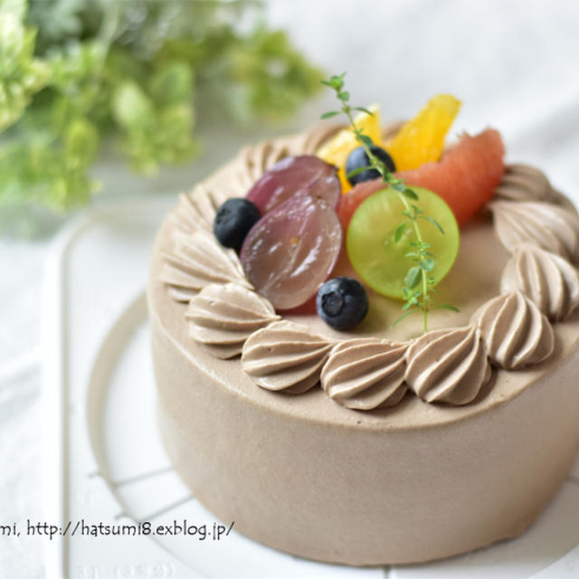 初秋のチョコクリームケーキ