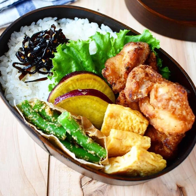 【唐揚げ弁当】休日の過ごし方。
