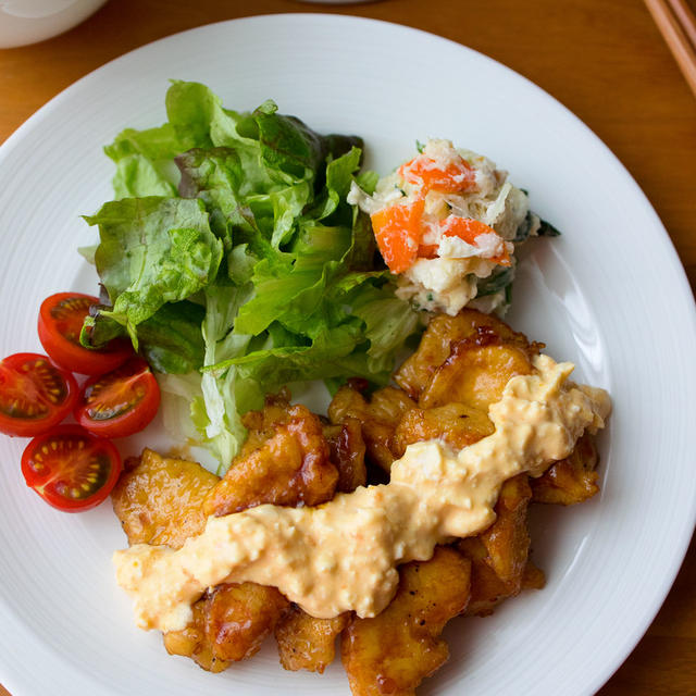【鶏むね肉】お肉が食べたい！そんなときは。揚げないチキン南蛮。