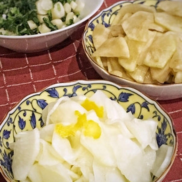 生徒さんに頂いたお漬物。