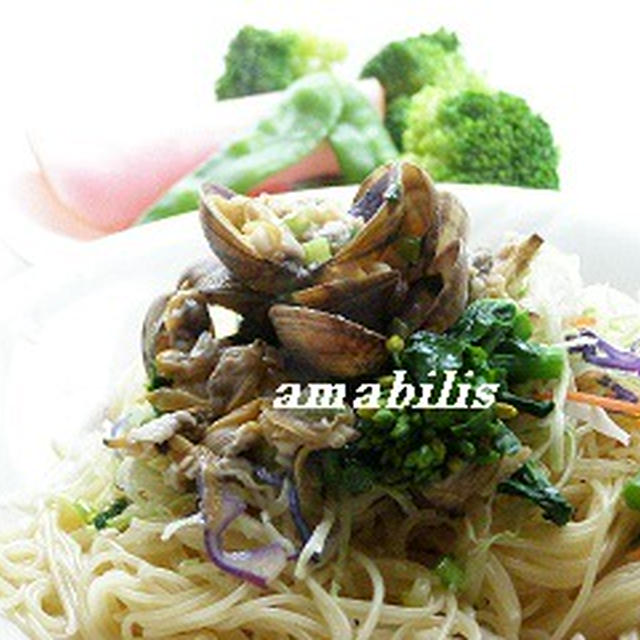 あさりと菜花のパスタセット