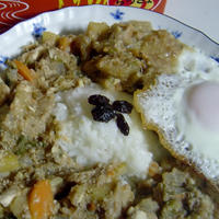 らっきょのスープカレーをアレンジ