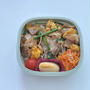 男子高生に!ワンパンでスタミナ丼弁当...間に娘のパンケーキを挟んで洗いもの減少!!