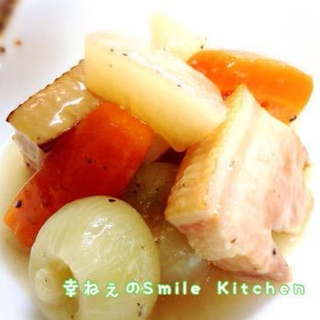 根野菜とベーコン煮