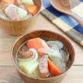 【#ほんだし】食べるスープ♪ゴロゴロ野菜のポトフ風みそ汁