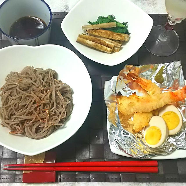 ☆長野産のお蕎麦と日本酒の夕食☆