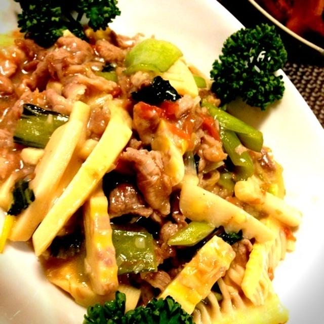 梅干しと豚肉＆野菜のコラボレーション♪( ´▽｀)