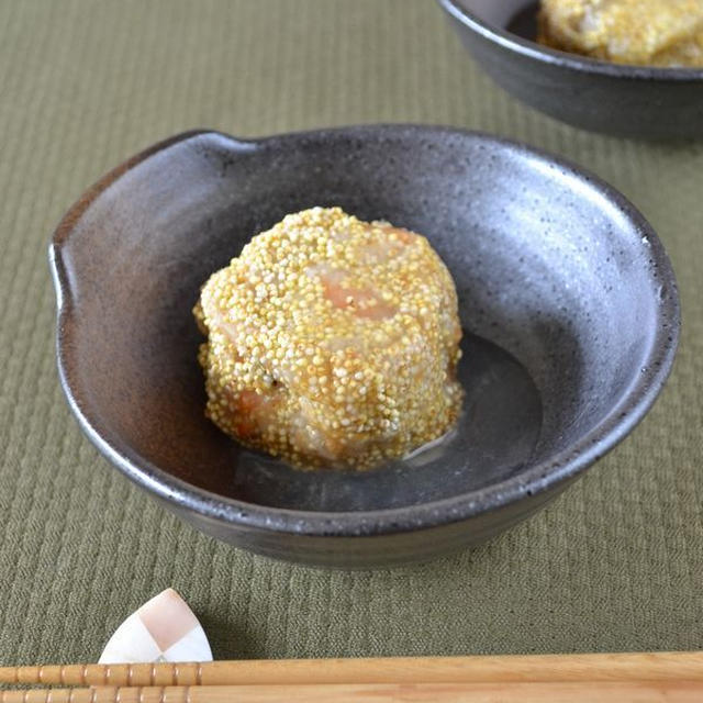 ねっとり美味しい旬食材で！『里芋と海老のまんじゅう』