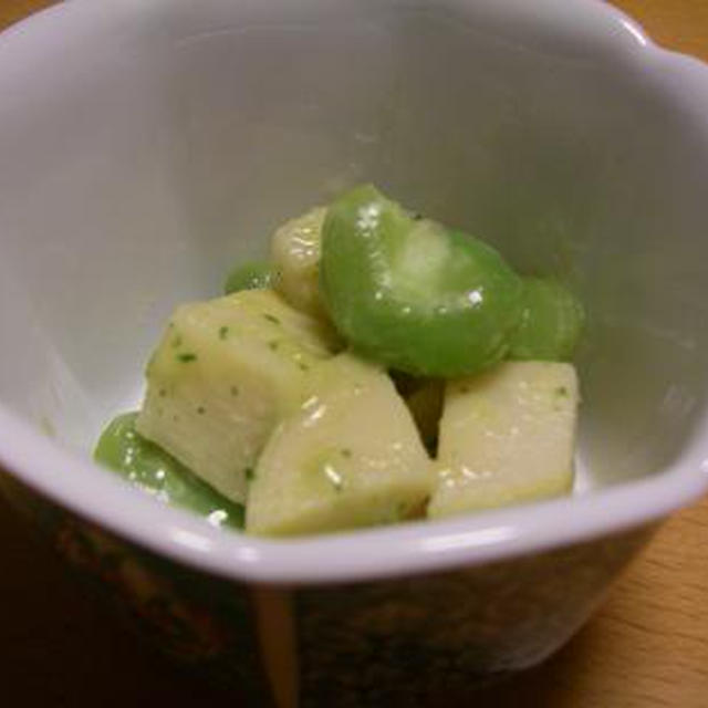 たけのことそら豆の木の芽みそ