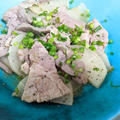 【大根と塩豚の生姜煮】塩豚はお肉がやわらかくて美味しくなるよ。