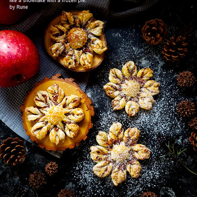 クリスマスに 簡単 冷凍パイのクリスタルスノーアップルパイ By 吉村ルネ Rune さん レシピブログ 料理ブログのレシピ満載
