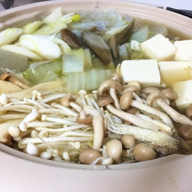 京君ファミリーと食べた夕飯の鍋♪