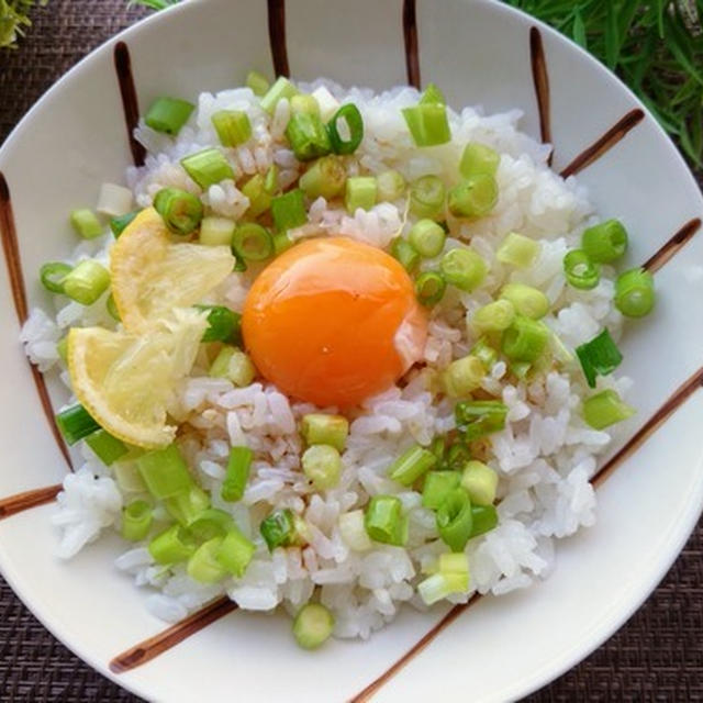 たまごかけご飯オリーブ油とレモン汁☆さっぱり感