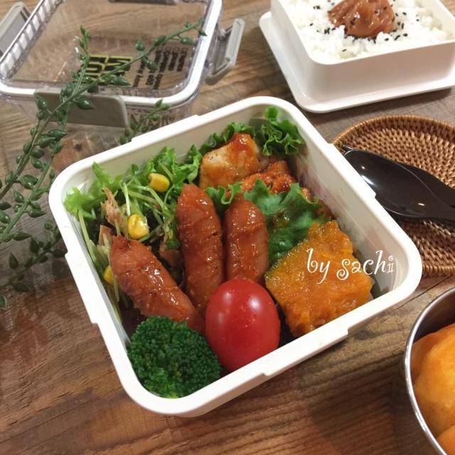 息子の☆甘辛ケチャップチキン弁当♪