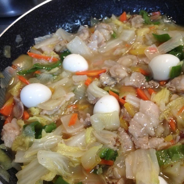 野菜たっぷり中華丼風