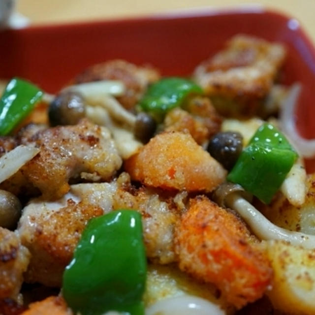 野菜と鶏肉のシンプル焼き☆