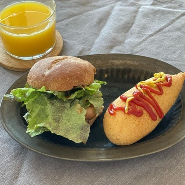 アメリカンドッグがモーレツに食べたくなってお昼ごはんにした