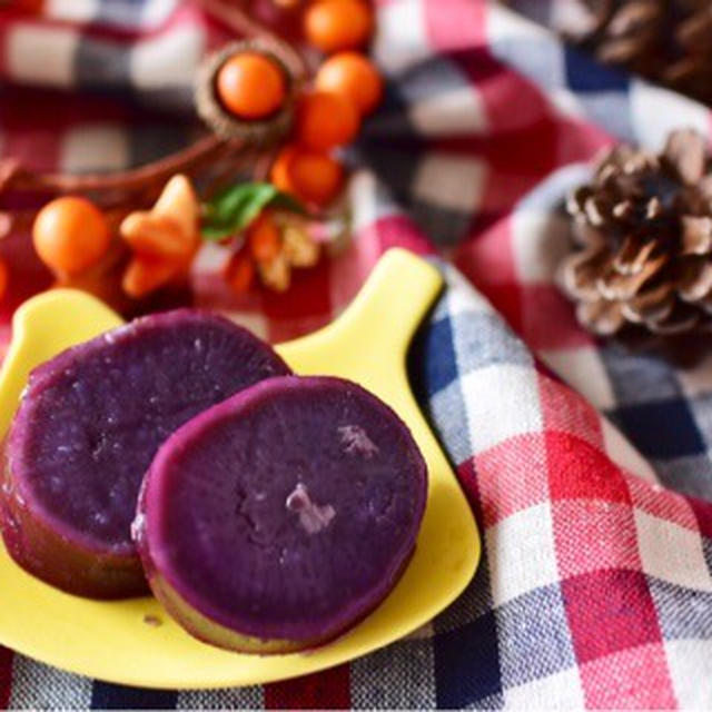 お弁当にオススメ♡食べだしたら止まらない！【紫芋の甘煮】