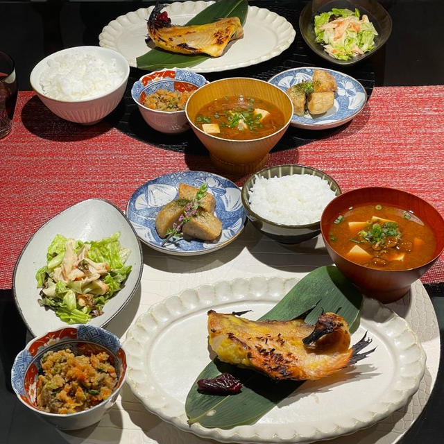 赤魚西京焼きの献立