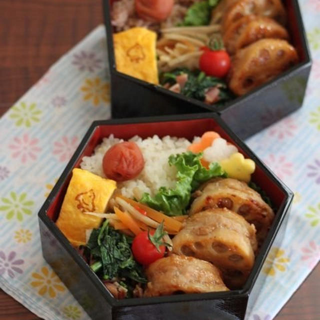 レンコン挟み焼き ✿ おうち居酒屋♪